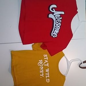2 crop tops